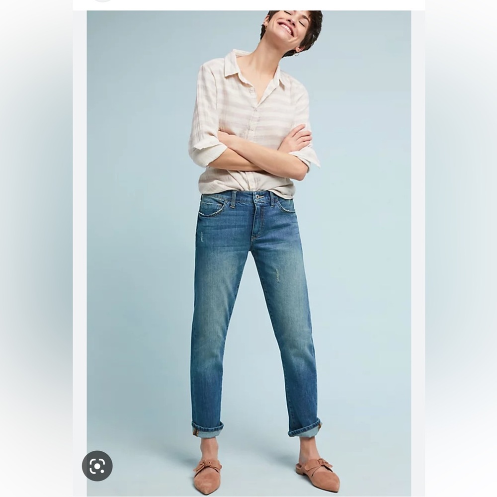 Pilcro and the Letterpress Blue Ankle Jeans